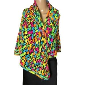 Vintage handmade crochet shawl,bolero ,wrap ,One size ,grandmacore